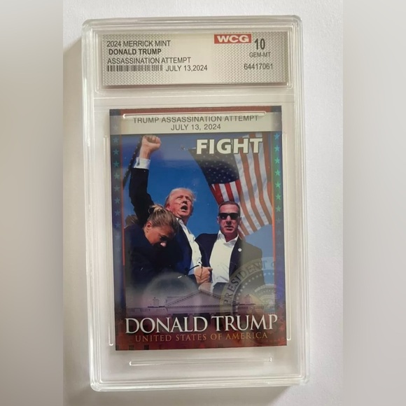 Trump 2024. Merrick Mint graded card. Assassination attempt - Picture 1 of 2